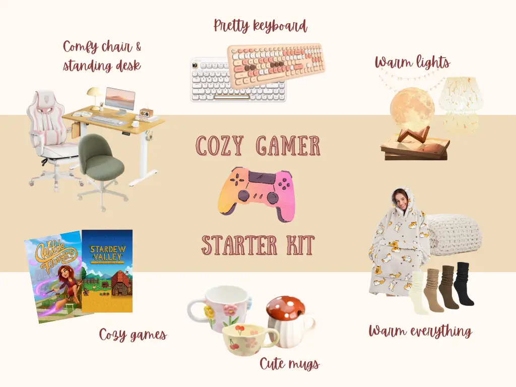 cozy gamer starter pack