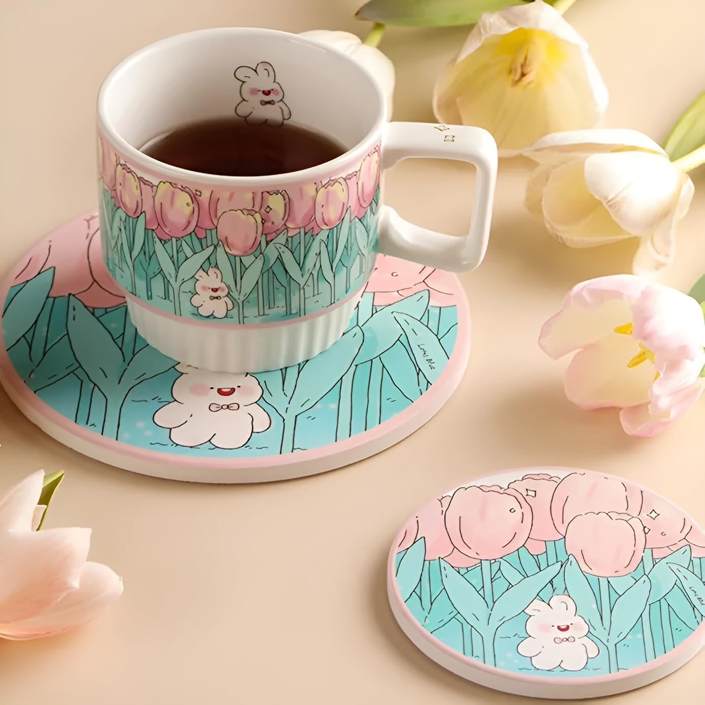 Cute Kawaii Art Drink Coasters