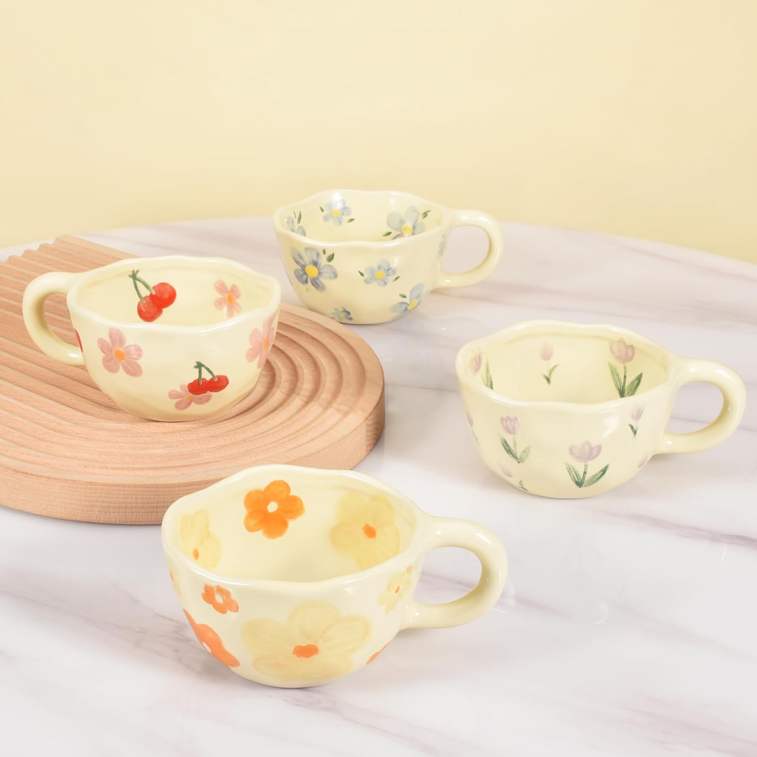 Koythin 4-Piece Ceramic Coffee Mugs